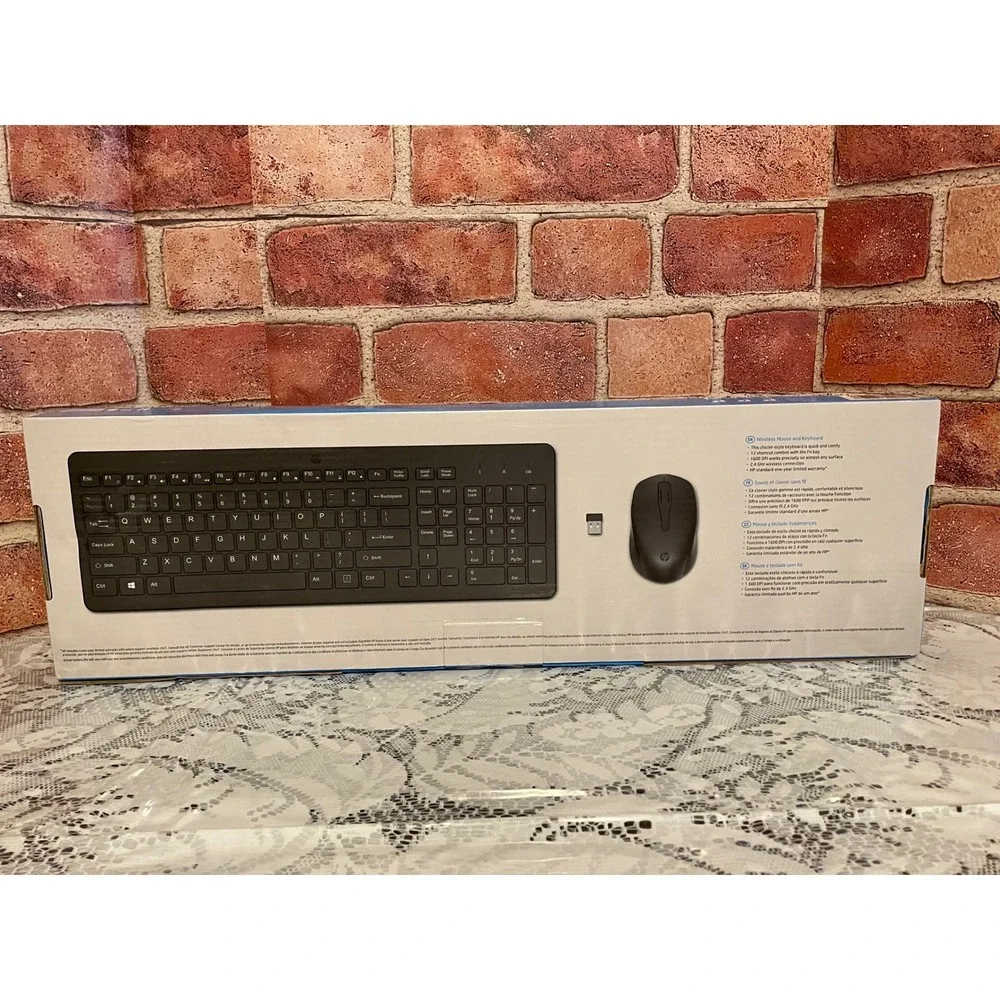HP 330 Wireless Mouse and Keyboard Combo Black 2V9E6AA#ABL 2.4GHz New